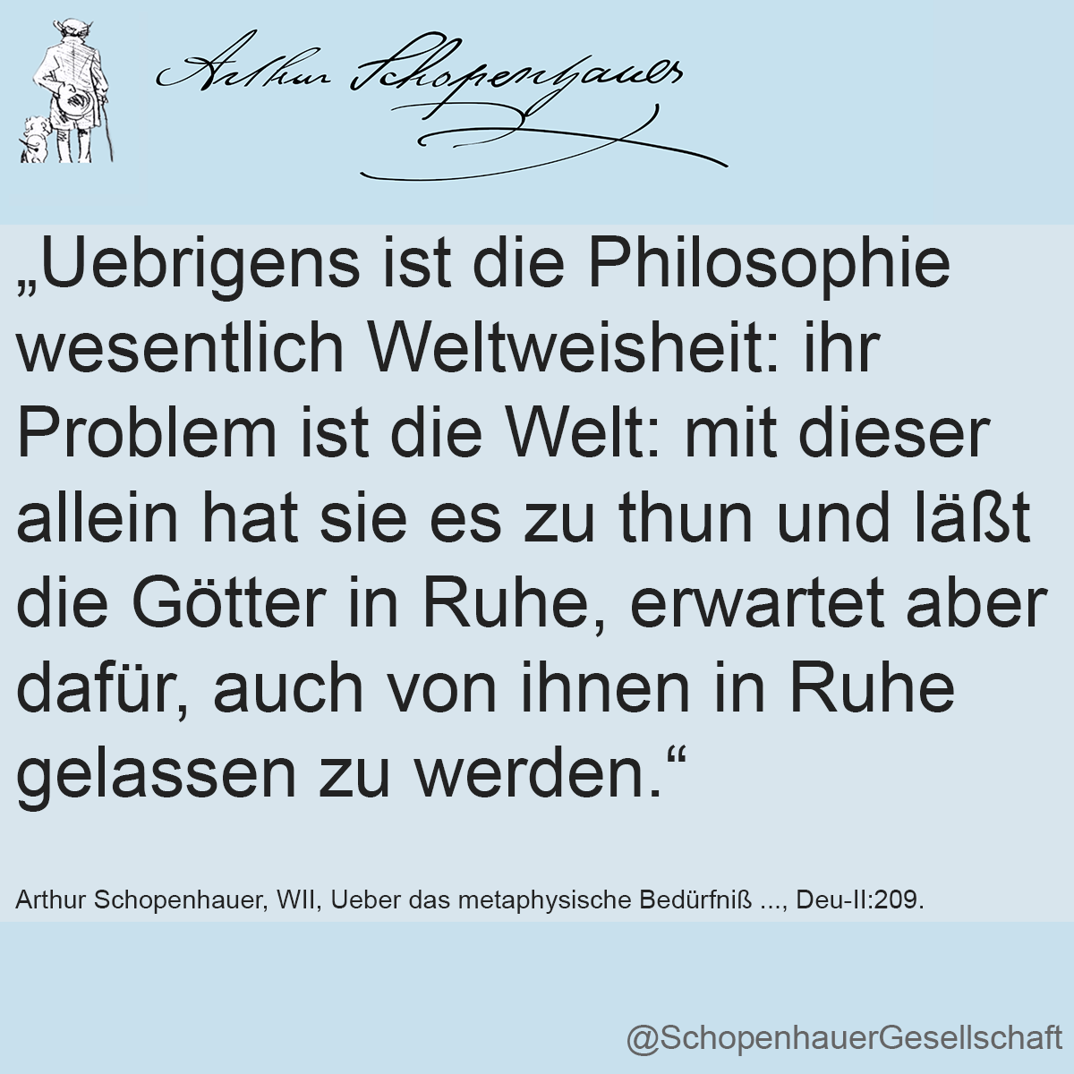 Arthur Schopenhauer Zitat